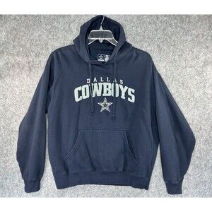 Dallas Cowboys NFL Team Apparel Pullover Hoodie Large Embroidered Felt Spell Out